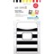 Barker Creek Wide Stripes Peel & Stick Library Pockets, Multi-Design, 30/Pack 1246 - alternate 2